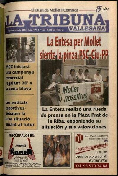 La tribuna vallesana, 1/7/2003 [Issue]