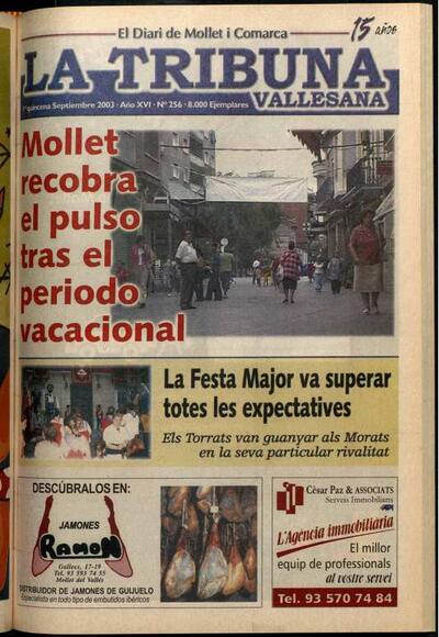 La tribuna vallesana, 1/9/2003 [Issue]