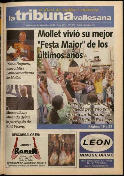 La tribuna vallesana, 1/9/2004 [Exemplar]