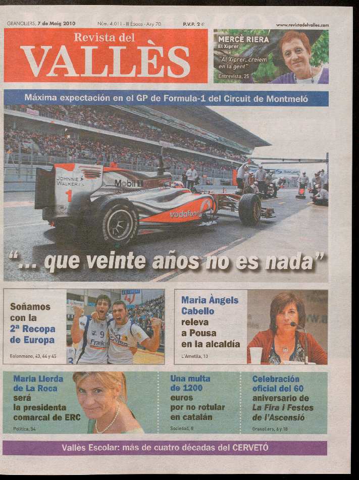 Revista del Vallès, 7/5/2010 [Exemplar]