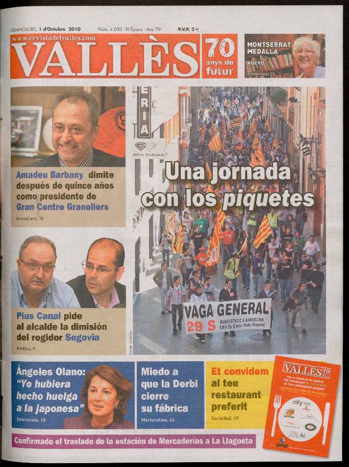 Revista del Vallès, 1/10/2010 [Exemplar]