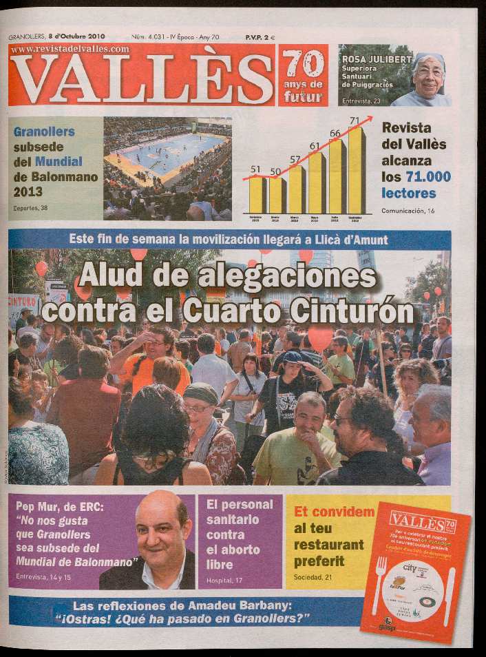 Revista del Vallès, 8/10/2010 [Issue]