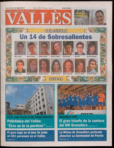 Revista del Vallès, 8/7/2011 [Issue]