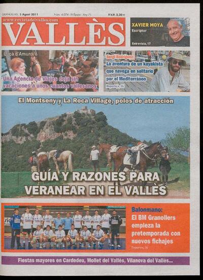 Revista del Vallès, 5/8/2011 [Issue]