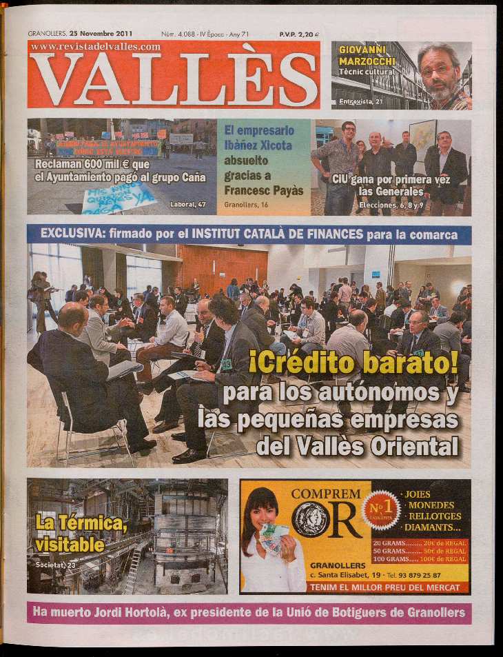 Revista del Vallès, 25/11/2011 [Issue]
