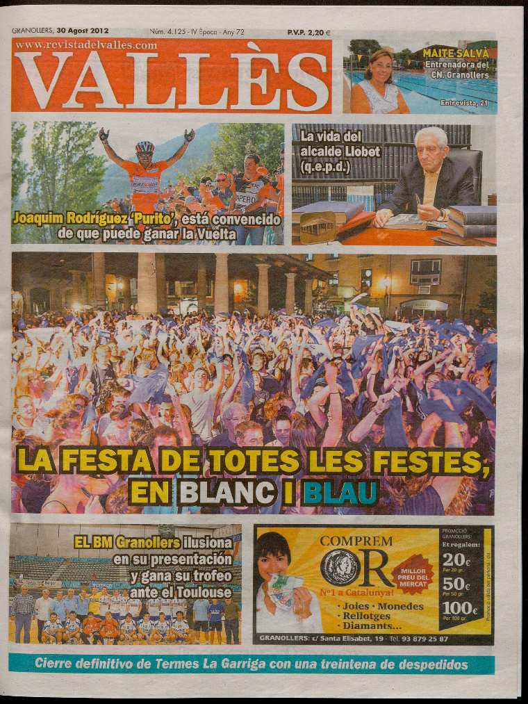 Revista del Vallès, 30/8/2012 [Ejemplar]