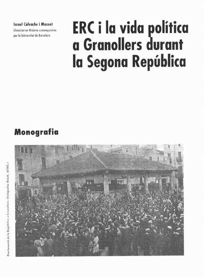 ERC i la vida política a Granollers durant la Segona República [Artículo]