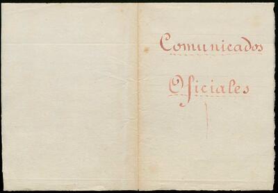 Plec de documents agrupats amb el nom "Comunicados oficiales" que inclouen un inventari de material de l'escola de Palou el 1922 i diverses comunicacions entre Celestí Bellera i l'administració, sobre tràmits realitzats [Document]