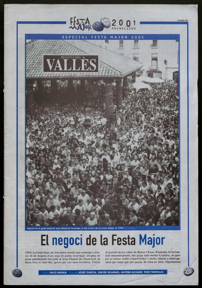 Revista del Vallès, 30/8/2001, Número extra [Issue]