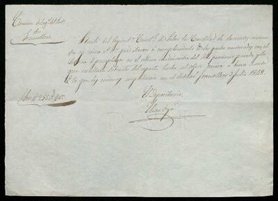 Relació de bagatges  de la Comisión del Partido de Bagages  de Granollers feta a l'ajuntament de Palou. 1848-1854. [Document]