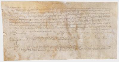 Còpia d'un ban del batlle de Ramon de Torrella, senyor de la vila de Granollers, sobre un cens que cal pagar a la cartoixa de Sant Pol de Mar. [Document]