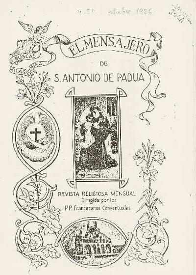 El Mensajero de San Antonio de Padua, n.º 50, 10/1926 [Ejemplar]