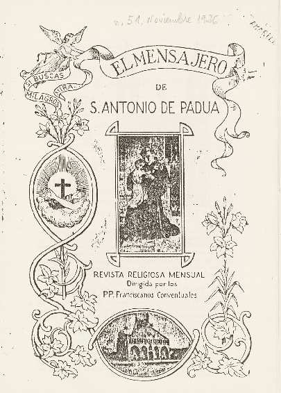 El Mensajero de San Antonio de Padua, #51, 11/1926 [Issue]