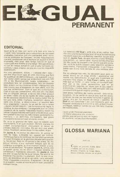 El Gual Permanent, #2, 5/1983 [Issue]