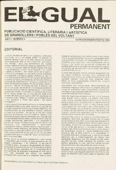 El Gual Permanent, #4, 7/1983 [Issue]