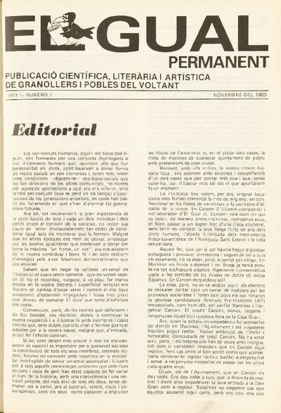 El Gual Permanent, #7, 11/1983 [Issue]