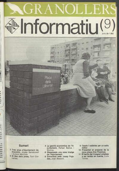 Granollers informatiu. Butlletí de l'Ajuntament de Granollers, #9, 6/1982 [Issue]