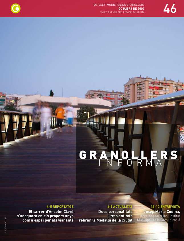 Granollers Informa. Butlletí de l'Ajuntament de Granollers, #46, 10/2007 [Issue]