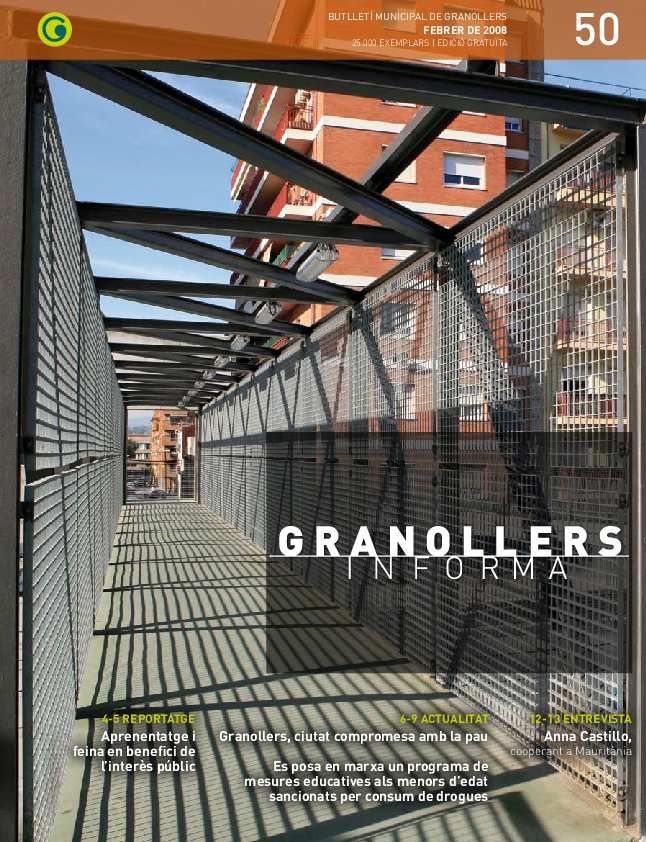 Granollers Informa. Butlletí de l'Ajuntament de Granollers, #50, 2/2008 [Issue]