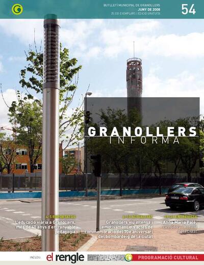 Granollers Informa. Butlletí de l'Ajuntament de Granollers, #54, 6/2008 [Issue]