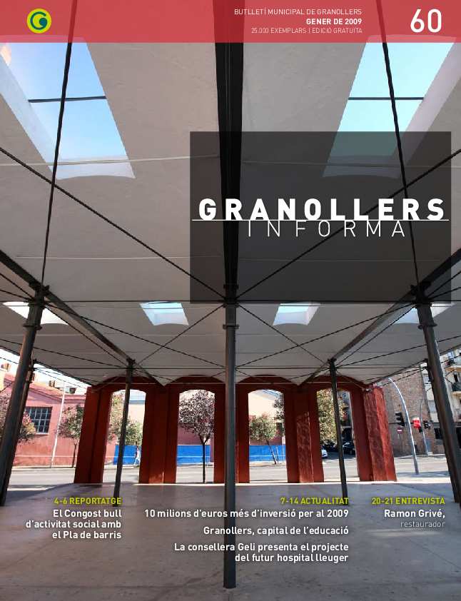 Granollers Informa. Butlletí de l'Ajuntament de Granollers, #60, 1/2009 [Issue]