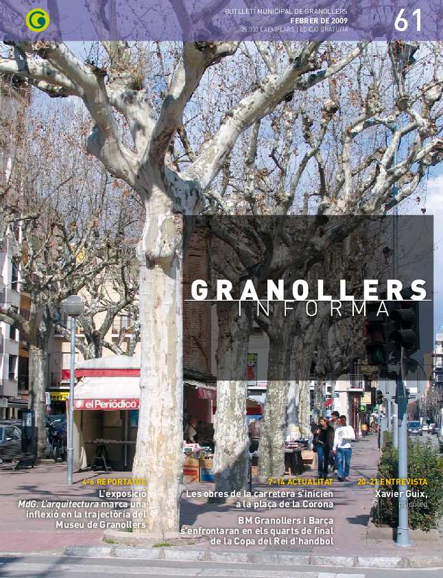 Granollers Informa. Butlletí de l'Ajuntament de Granollers, #61, 2/2009 [Issue]