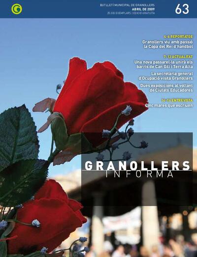 Granollers Informa. Butlletí de l'Ajuntament de Granollers, #63, 4/2009 [Issue]