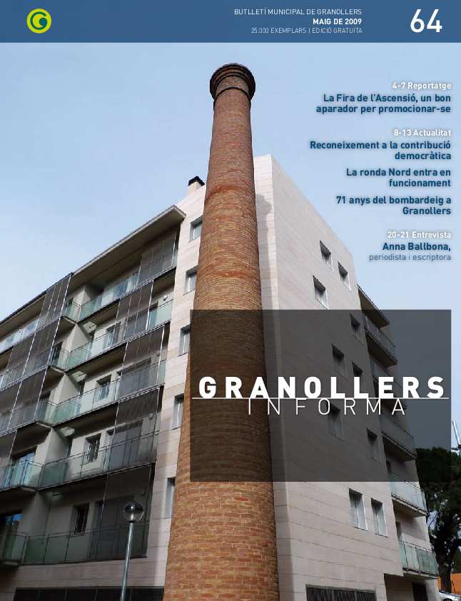 Granollers Informa. Butlletí de l'Ajuntament de Granollers, #64, 5/2009 [Issue]