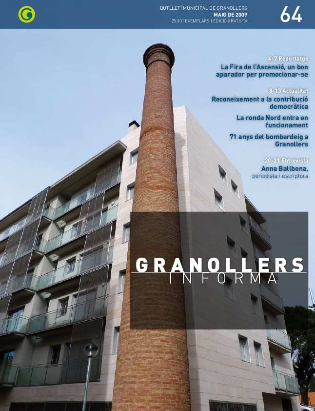 Granollers Informa. Butlletí de l'Ajuntament de Granollers, núm. 64, 5/2009 [Exemplar]