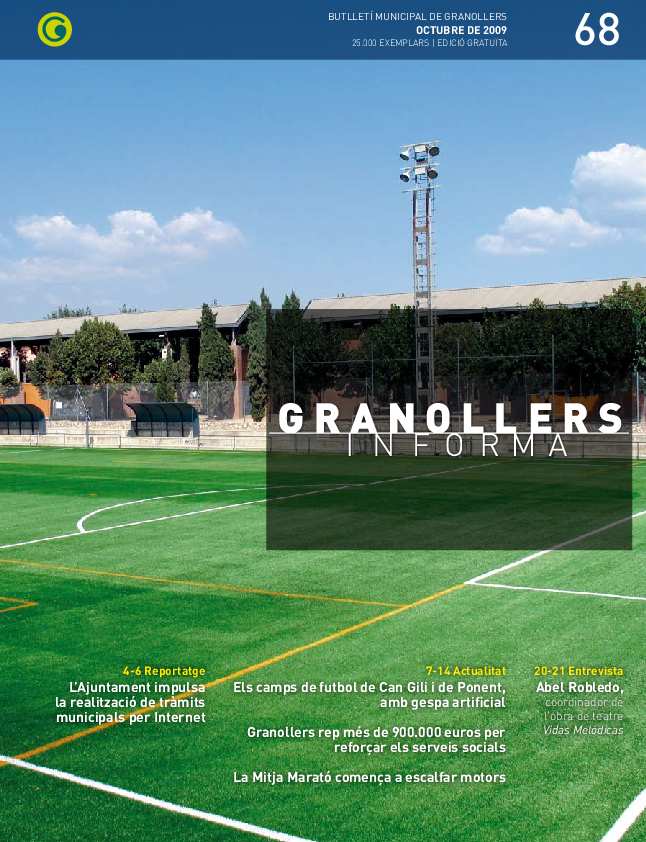 Granollers Informa. Butlletí de l'Ajuntament de Granollers, #68, 10/2009 [Issue]