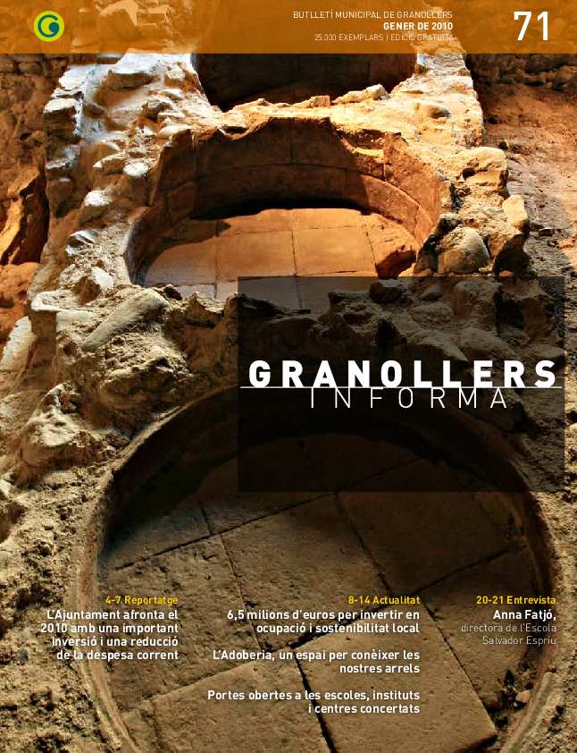 Granollers Informa. Butlletí de l'Ajuntament de Granollers, #71, 1/2010 [Issue]