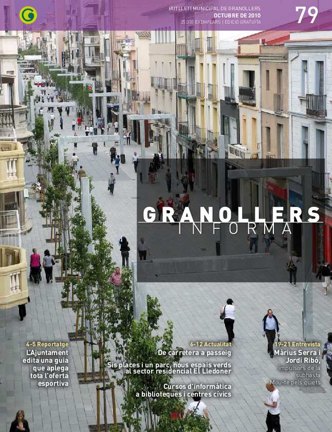 Granollers Informa. Butlletí de l'Ajuntament de Granollers, #79, 10/2010 [Issue]