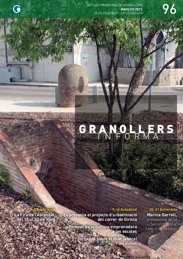Granollers Informa. Butlletí de l'Ajuntament de Granollers, #96, 5/2012 [Issue]
