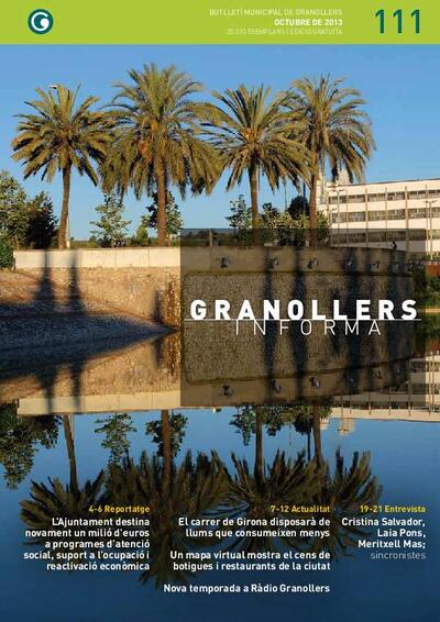 Granollers Informa. Butlletí de l'Ajuntament de Granollers, n.º 111, 10/2013 [Ejemplar]
