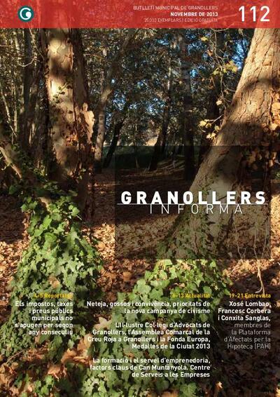 Granollers Informa. Butlletí de l'Ajuntament de Granollers, #112, 11/2013 [Issue]