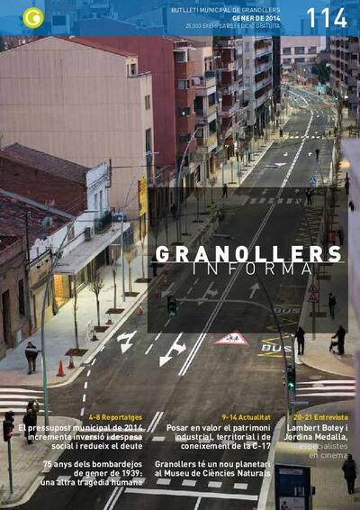 Granollers Informa. Butlletí de l'Ajuntament de Granollers, #114, 1/2014 [Issue]