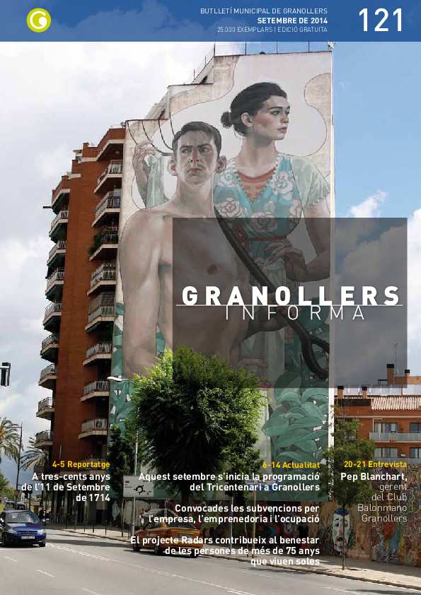 Granollers Informa. Butlletí de l'Ajuntament de Granollers, n.º 121, 9/2014 [Ejemplar]