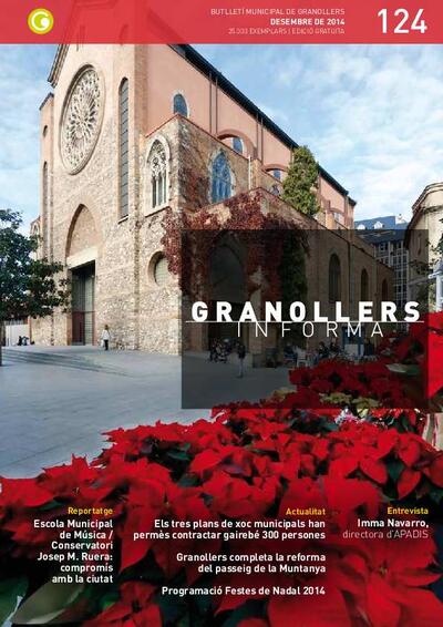 Granollers Informa. Butlletí de l'Ajuntament de Granollers, n.º 124, 12/2014 [Ejemplar]