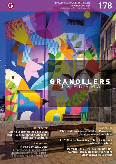 Granollers Informa. Butlletí de l'Ajuntament de Granollers, #178, 11/2019 [Issue]