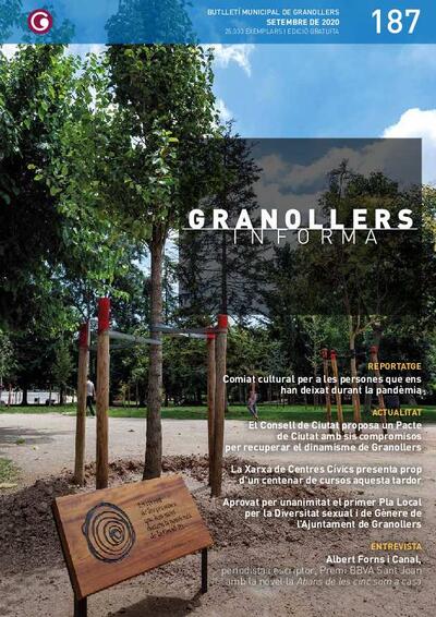 Granollers Informa. Butlletí de l'Ajuntament de Granollers, #187, 9/2020 [Issue]