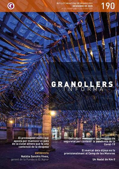 Granollers Informa. Butlletí de l'Ajuntament de Granollers, #190, 12/2020 [Issue]