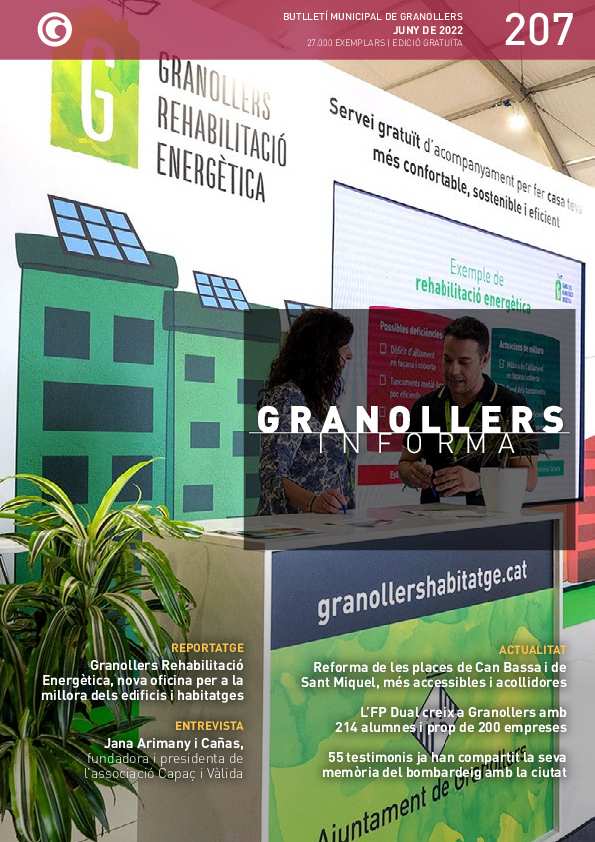 Granollers Informa. Butlletí de l'Ajuntament de Granollers, #207, 6/2022 [Issue]