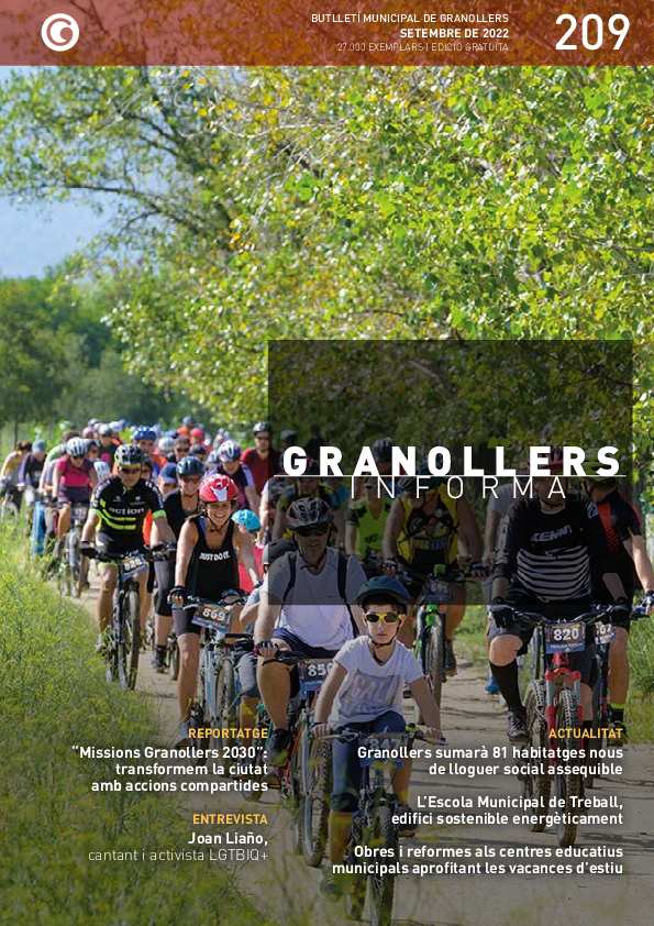 Granollers Informa. Butlletí de l'Ajuntament de Granollers, #209, 9/2022 [Issue]