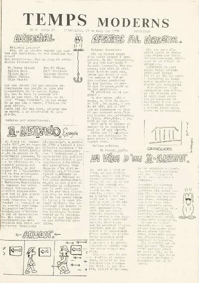 Temps Moderns. Col·legi Públic Pereanton, #4, 1986 [Issue]