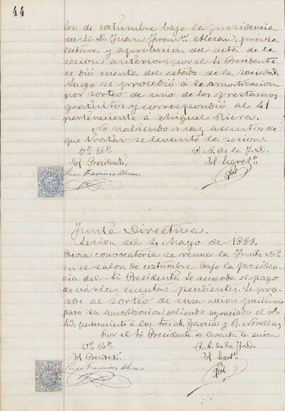 Actes de la Junta , 4/5/1888, Sessió ordinària [Minutes]