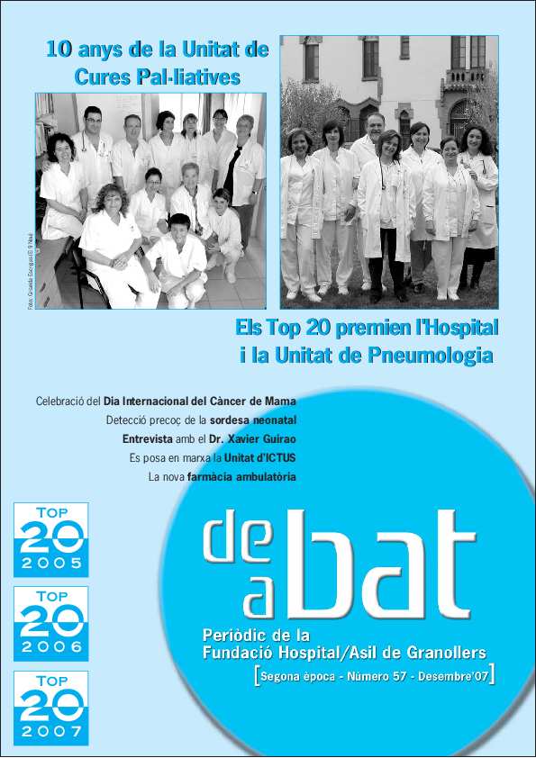 De Bat a Bat. Revista de l'Hospital General de Granollers, núm. 57, 12/2007 [Exemplar]