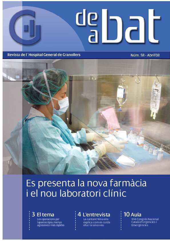 De Bat a Bat. Revista de l'Hospital General de Granollers, #58, 4/2008 [Issue]