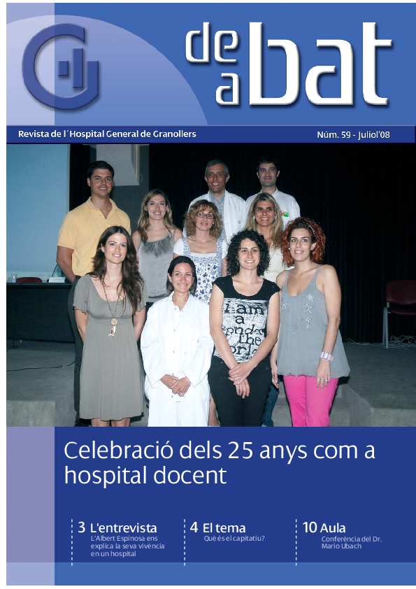 De Bat a Bat. Revista de l'Hospital General de Granollers, #59, 7/2008 [Issue]