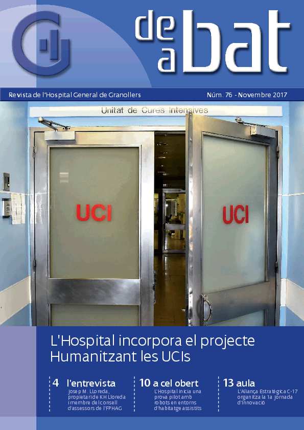 De Bat a Bat. Revista de l'Hospital General de Granollers, n.º 76, 1/11/2017 [Ejemplar]
